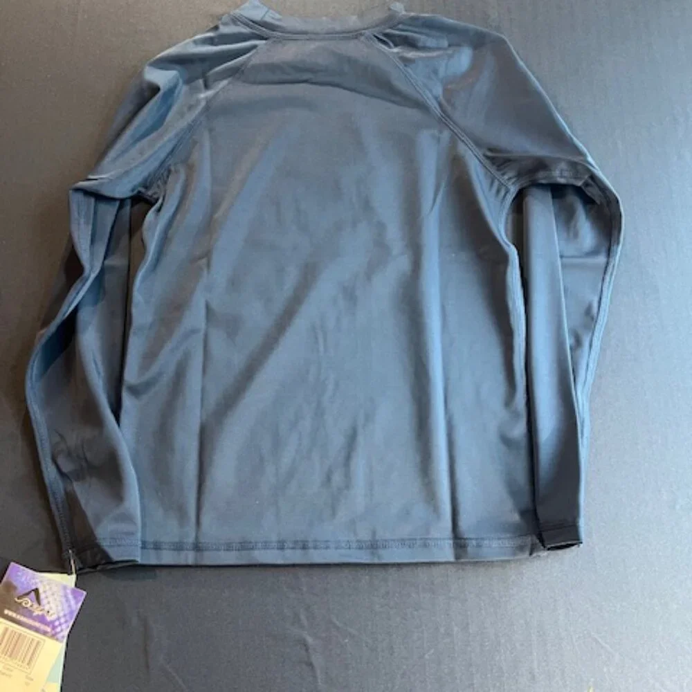 NWT Kanu Surf Girl's UPF‎ 50+ Long Sleeved Active Swim Shirt Size 10 rash guard